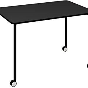 PAPERFLOW Table mobile FLEX OFFICE, rectangulaire, noir