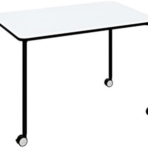 PAPERFLOW Table mobile FLEX OFFICE, rectangulaire, blanc
