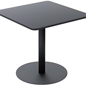 PAPERFLOW Table de bistrot Mezzo, (L)800 x (P)800 mm, noir