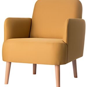 PAPERFLOW Fauteuil visiteur Brooks, safran