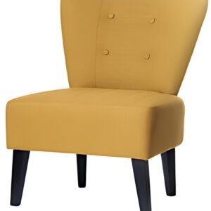 PAPERFLOW Fauteuil visiteur "Brighton", safran / noir