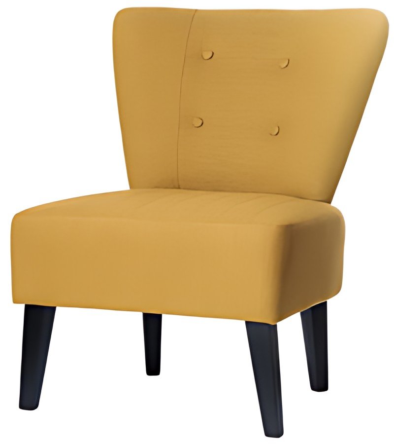 PAPERFLOW Fauteuil visiteur "Brighton", safran / noir
