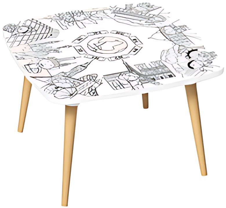 PAPERFLOW Table à dessiner KIDS "MONUMENT", hauteur: 460 mm