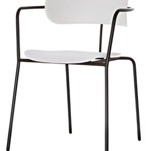 PAPERFLOW Chaise visiteur BISTRO, set de 2, blanc