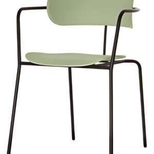 PAPERFLOW Chaise visiteur BISTRO, set de 2, vert