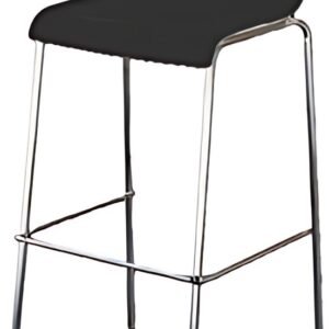 PAPERFLOW Chaise de bar HARPER, set de 2, noir