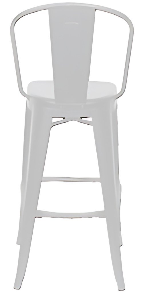 PAPERFLOW Chaise de bar d'extérieur URBAN, set de 2, blanc