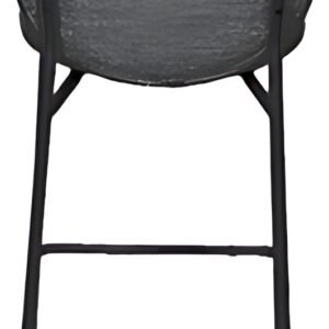 PAPERFLOW Chaise de bar TWIST, set de 2, gris