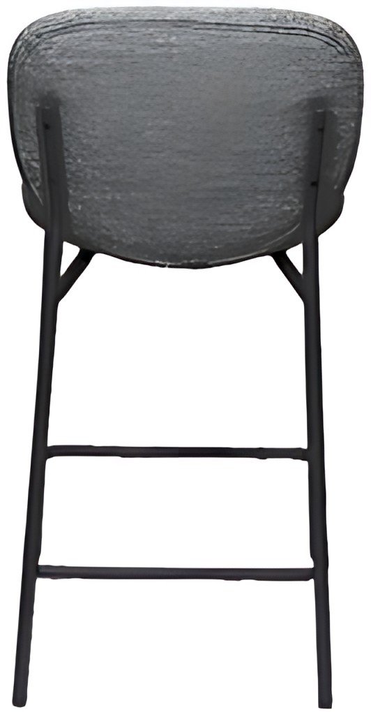 PAPERFLOW Chaise de bar TWIST, set de 2, gris