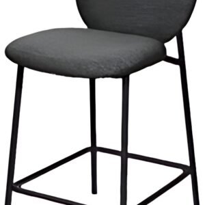 PAPERFLOW Chaise de bar TWIST, set de 2, anthracite