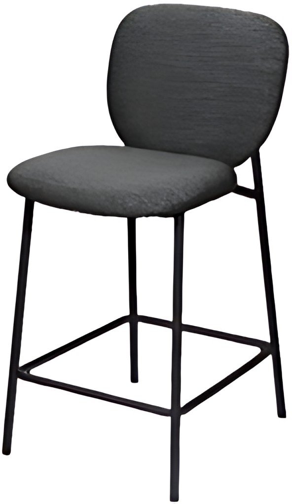 PAPERFLOW Chaise de bar TWIST, set de 2, anthracite