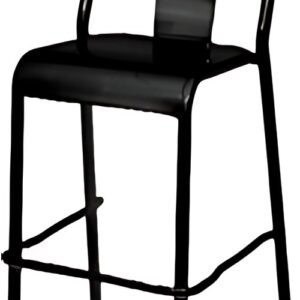 PAPERFLOW Chaise de bar d'extérieur ARTY, set de 2, noir