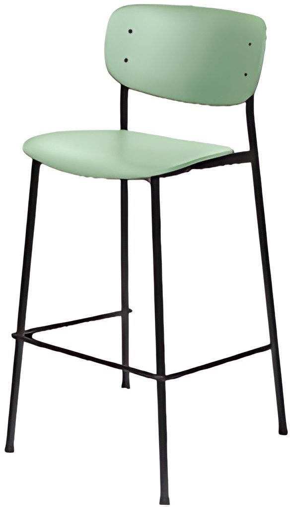 PAPERFLOW Chaise de bar SOHO, set de 2, vert