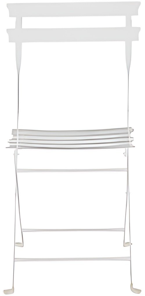 PAPERFLOW Chaise pliante d'extérieur EDEN, set de 2, blanc