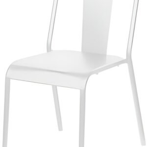 PAPERFLOW Chaise visiteur d'extérieur ARTY, set de 2, blanc