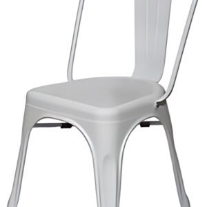 PAPERFLOW Chaise visiteur d'extérieur URBAN, set de 2, blanc