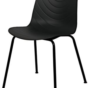 PAPERFLOW Chaise visiteur VERTIGO, set de 2, noir