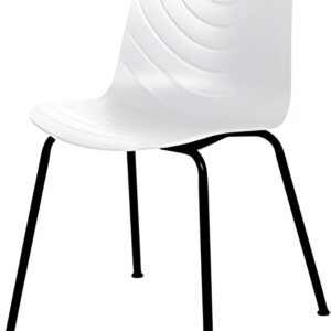 PAPERFLOW Chaise visiteur VERTIGO, set de 2, blanc