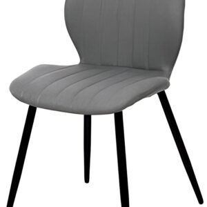 PAPERFLOW Chaise visiteur LINE, set de 2, gris