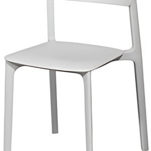 PAPERFLOW Chaise visiteur d'extérieur OTHO, set de 2, blanc