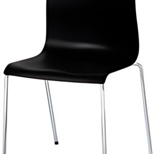 PAPERFLOW Chaise visiteur ARKO, set de 2, noir