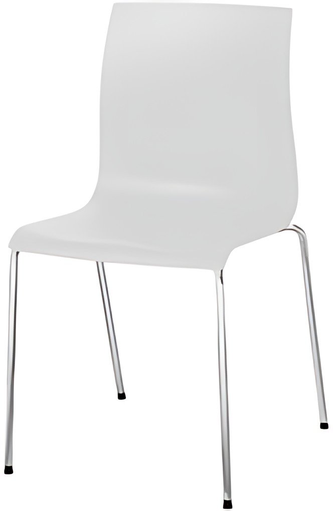 PAPERFLOW Chaise visiteur ARKO, set de 2, blanc