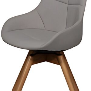 PAPERFLOW Chaise visiteur JUNO, set de 2, gris