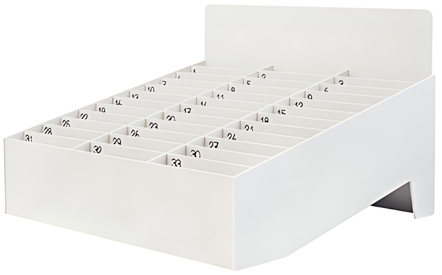 PAPERFLOW Rangement pour smartphones avec 33 logements, gris