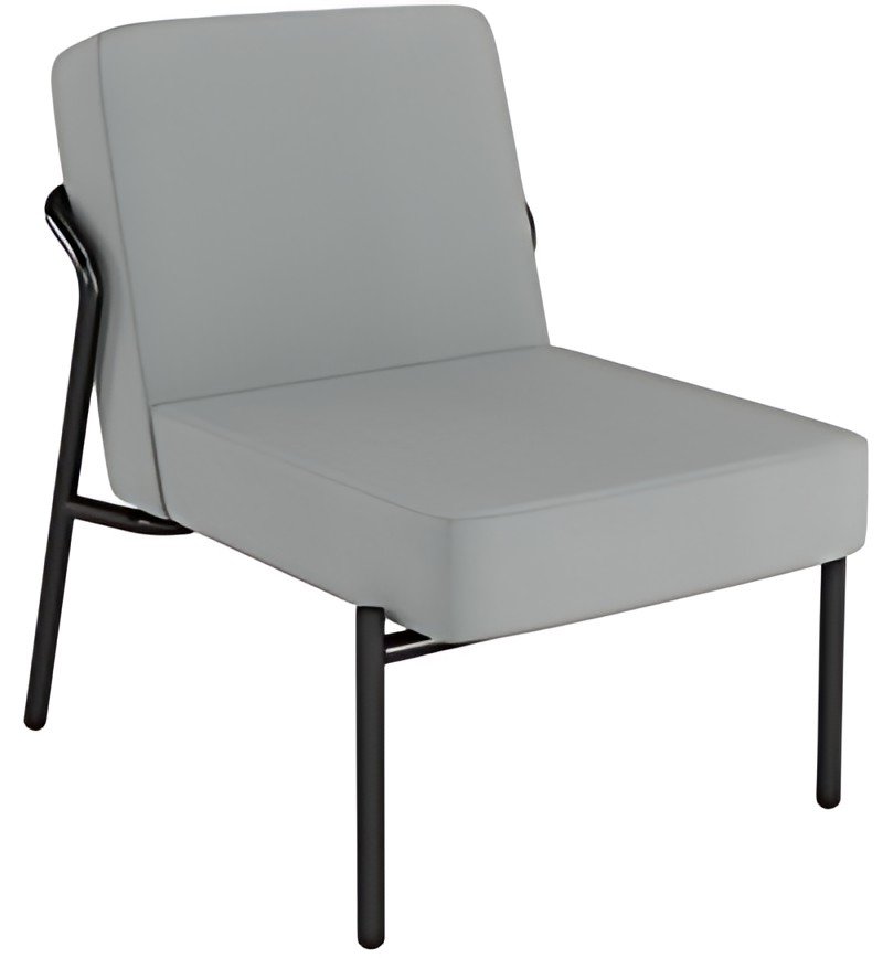 PAPERFLOW Fauteuil visiteur MEDSO KLASSIK S, tissu, gris