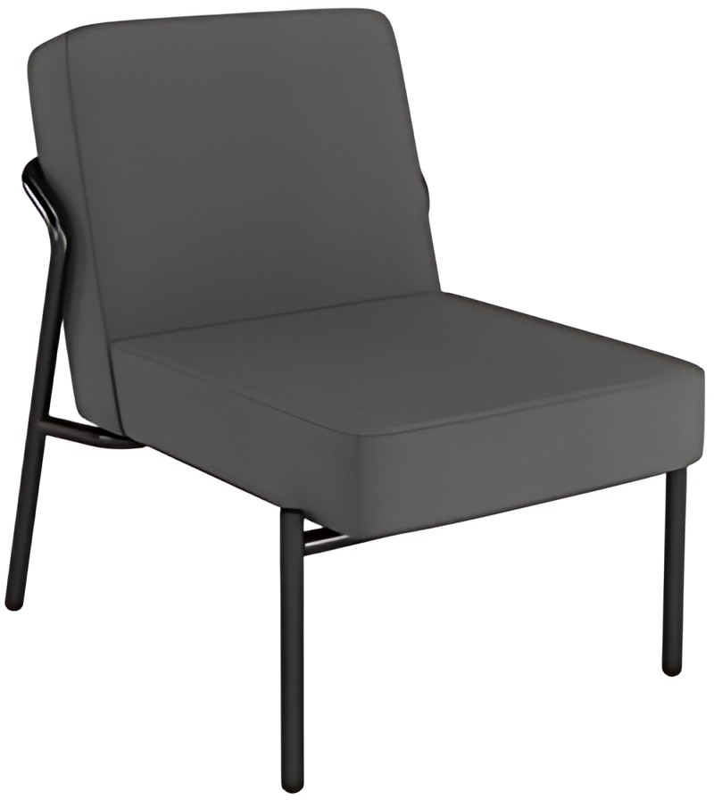 PAPERFLOW Fauteuil visiteur MEDSO KLASSIK S tissu anthracite