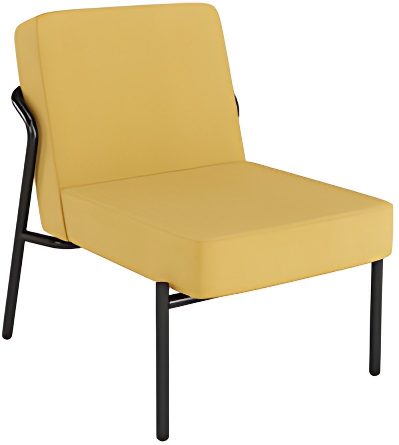 PAPERFLOW Fauteuil visiteur MEDSO KLASSIK S, tissu, jaune