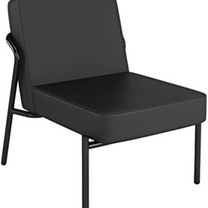 PAPERFLOW Fauteuil visiteur MEDSO KLASSIK S simili-cuir noir