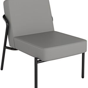 PAPERFLOW Fauteuil visiteur MEDSO KLASSIK S simili-cuir gris