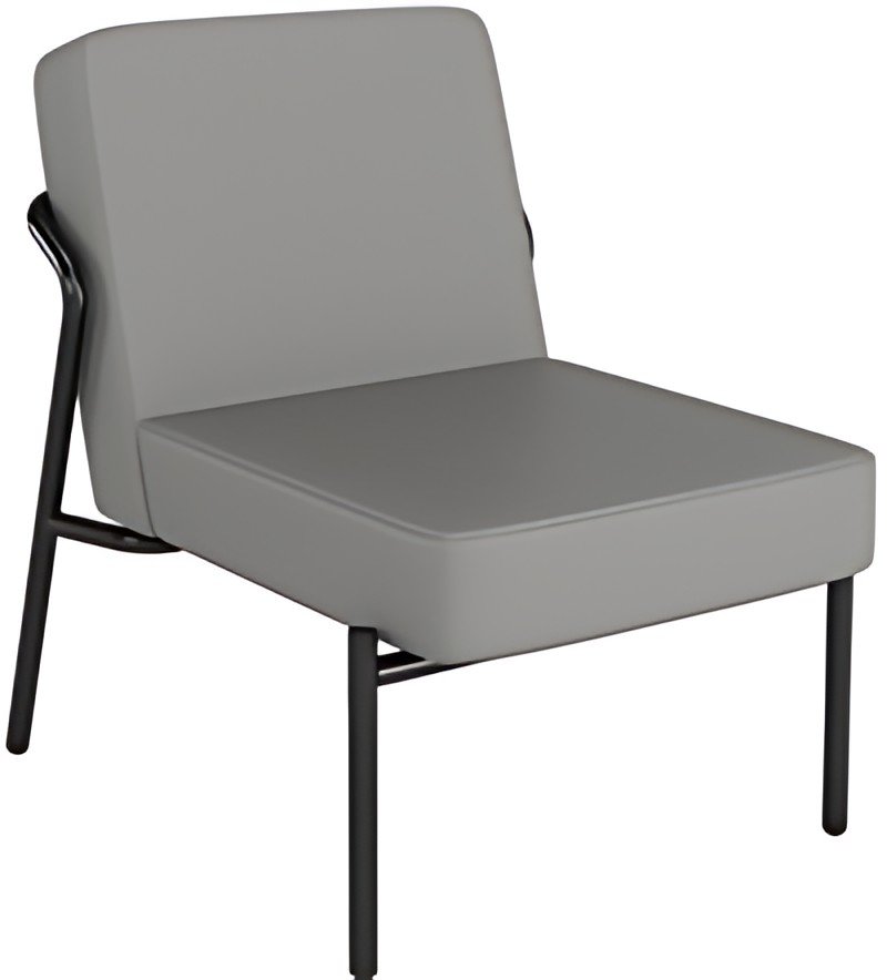 PAPERFLOW Fauteuil visiteur MEDSO KLASSIK S simili-cuir gris