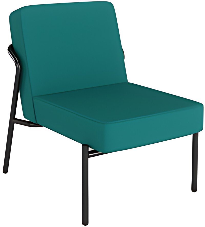 PAPERFLOW Fauteuil visiteur d'extérieur MEDSO KLASSIK S bleu