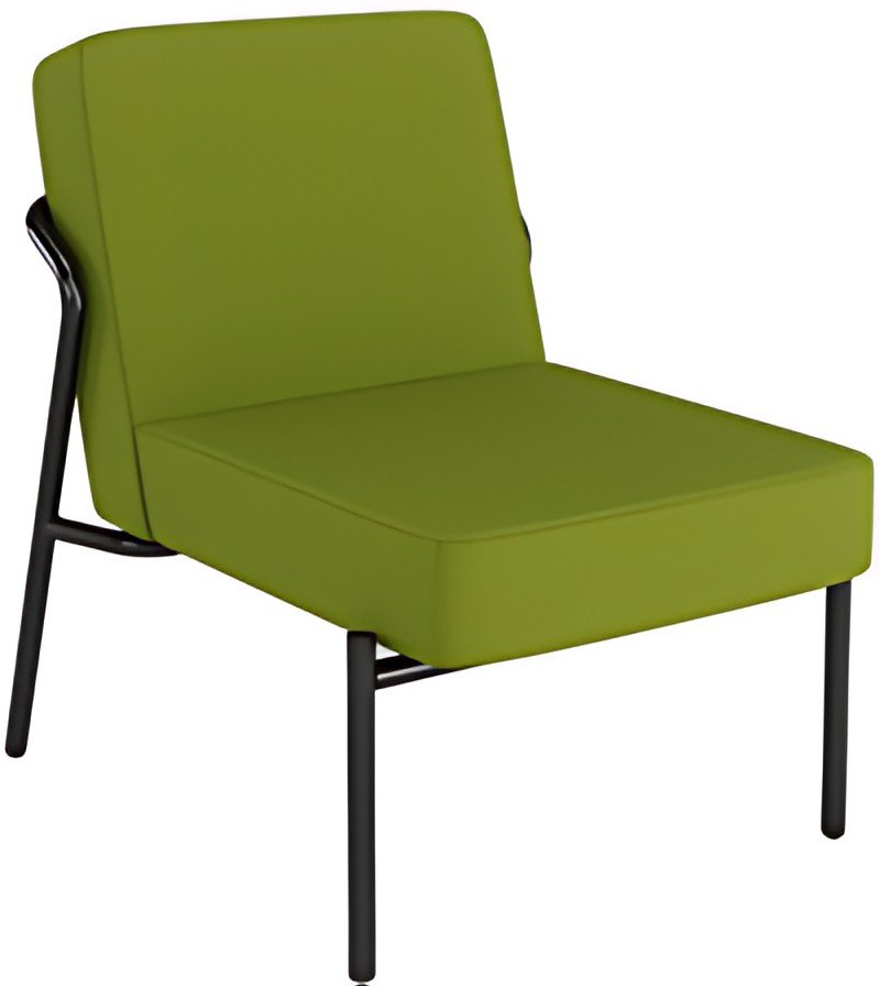 PAPERFLOW Fauteuil visiteur d'extérieur MEDSO KLASSIK S vert