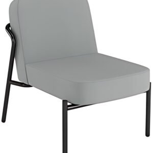 PAPERFLOW Fauteuil visiteur MEDSO RUND S, tissu, gris