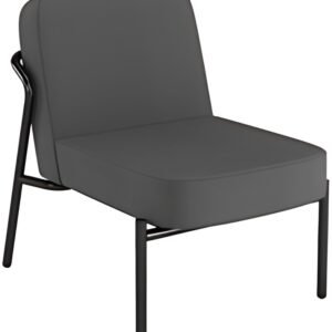 PAPERFLOW Fauteuil visiteur MEDSO RUND S, tissu, anthracite