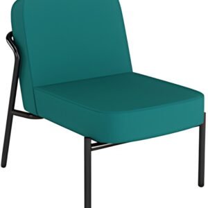 PAPERFLOW Fauteuil visiteur d'extérieur MEDSO RUND S, bleu