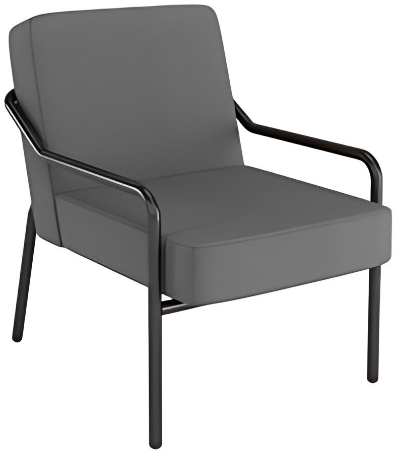 PAPERFLOW Fauteuil visiteur MEDSO KLASSIK M tissu anthracite