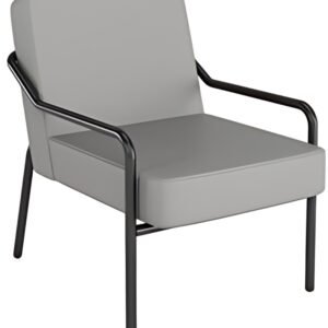 PAPERFLOW Fauteuil visiteur MEDSO KLASSIK M simili-cuir gris