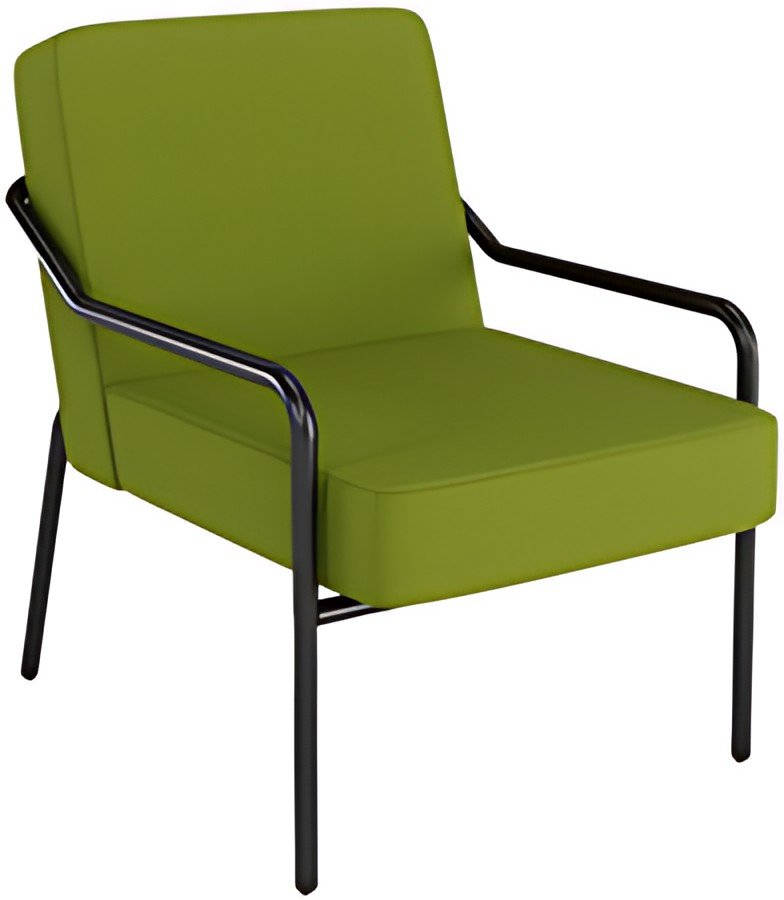 PAPERFLOW Fauteuil visiteur d'extérieur MEDSO KLASSIK M vert