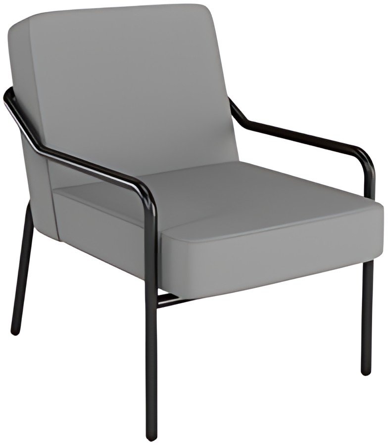 PAPERFLOW Fauteuil visiteur d'extérieur MEDSO KLASSIK M gris
