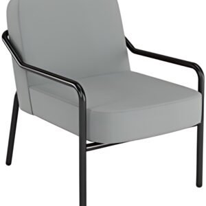 PAPERFLOW Fauteuil visiteur MEDSO RUND M, tissu, gris