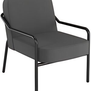 PAPERFLOW Fauteuil visiteur MEDSO RUND M, tissu, anthracite