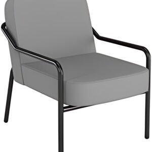 PAPERFLOW Fauteuil visiteur d'extérieur MEDSO RUND M, gris