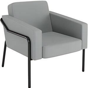 PAPERFLOW Fauteuil visiteur MEDSO KLASSIK L, tissu, gris