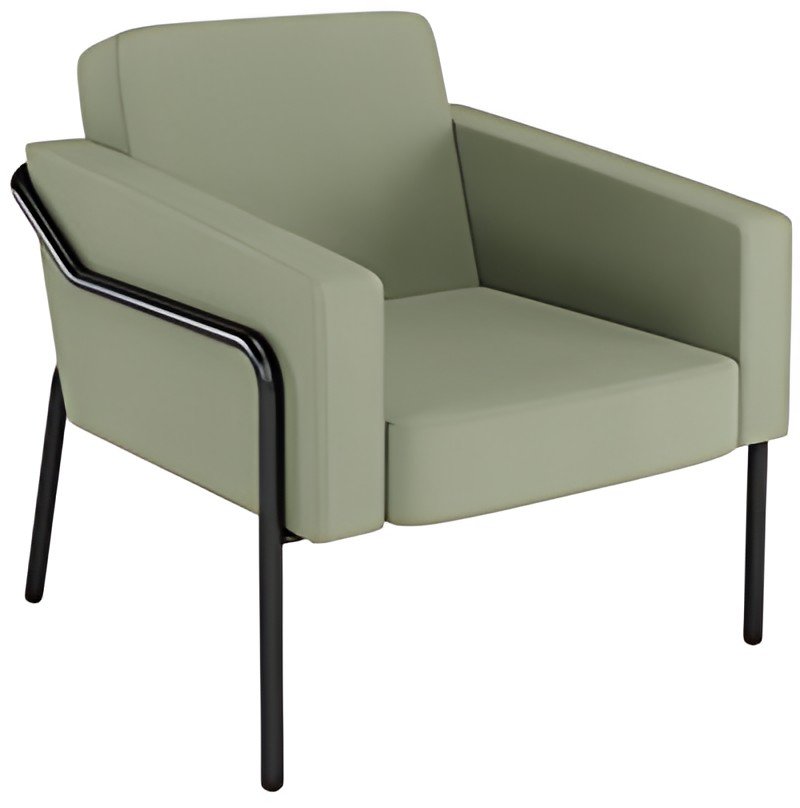 PAPERFLOW Fauteuil visiteur MEDSO KLASSIK L, tissu, vert