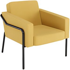 PAPERFLOW Fauteuil visiteur MEDSO KLASSIK L, tissu, jaune