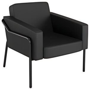 PAPERFLOW Fauteuil visiteur MEDSO KLASSIK L, simili-cuir